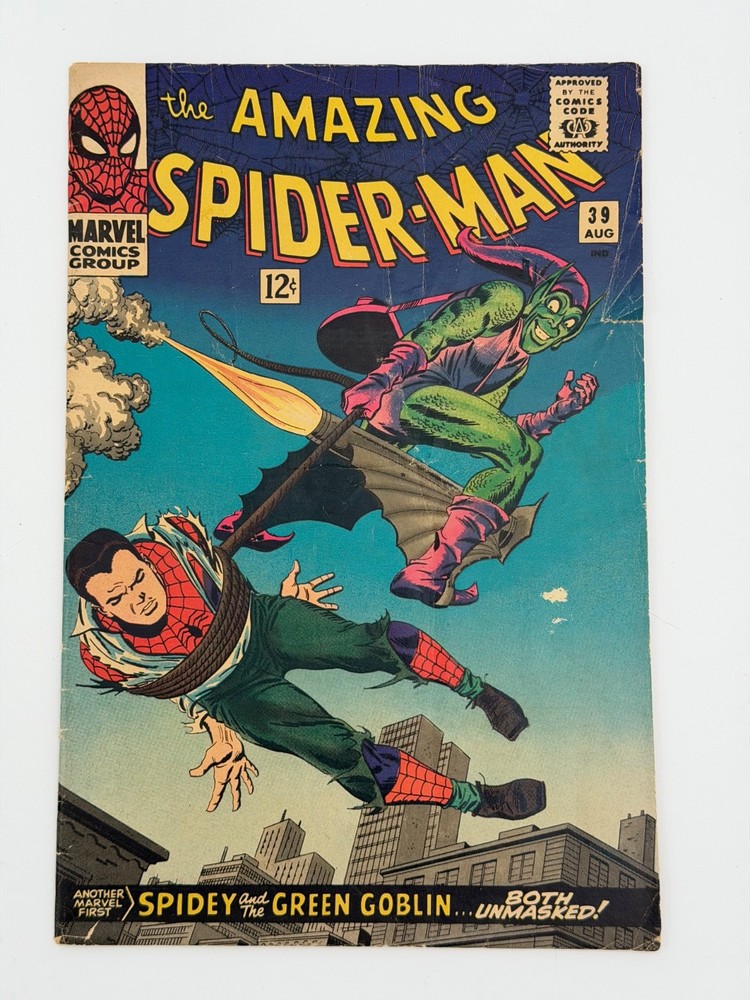 Amazing Spider-Man #39 (1966 Marvel) 1st John Romita, Green Goblin Unmasked!