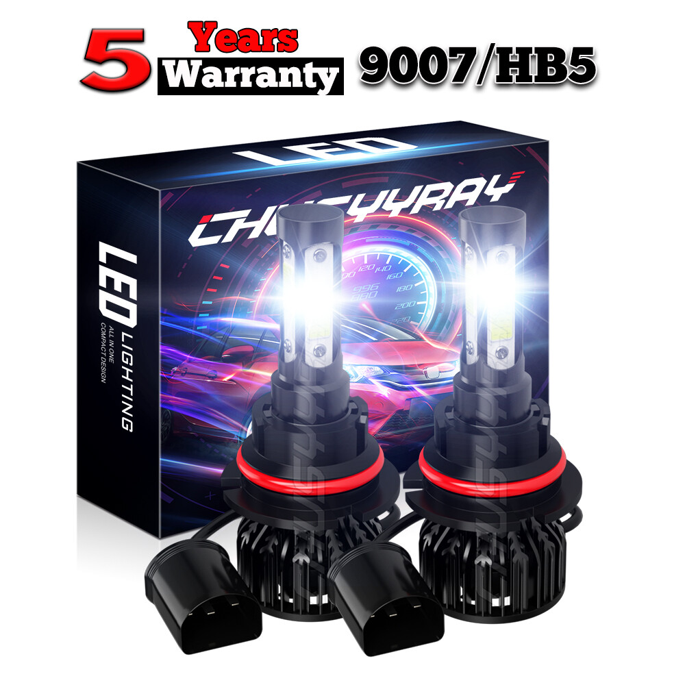1999-2011 FORD Crown Victoria 9007 HB5 6000K LED Hi-Lo Beam Headlight Bulbs