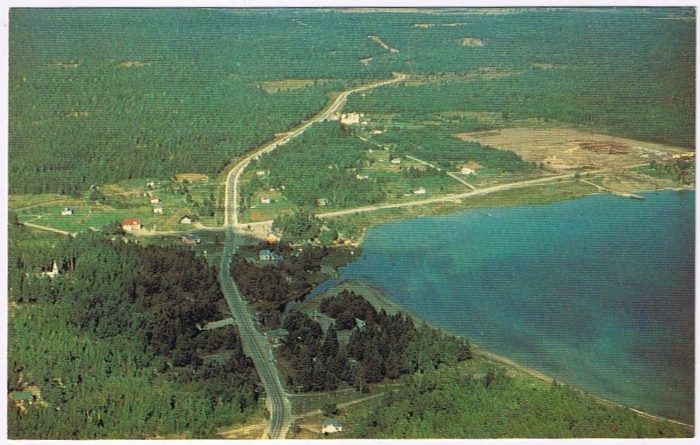 Postcard West Bay Manitoulin Island Ontario Aerial View