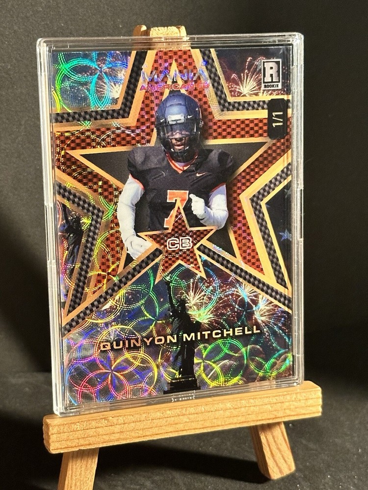 2024 Wild Card Auto Mania Quinyon Mitchell Statue of Liberty Star Rookie 1/1