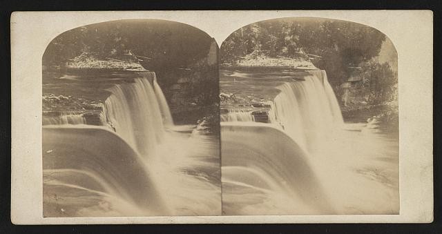Photo:Trenton Falls New York High Falls Waterfall 1860s George Stacy