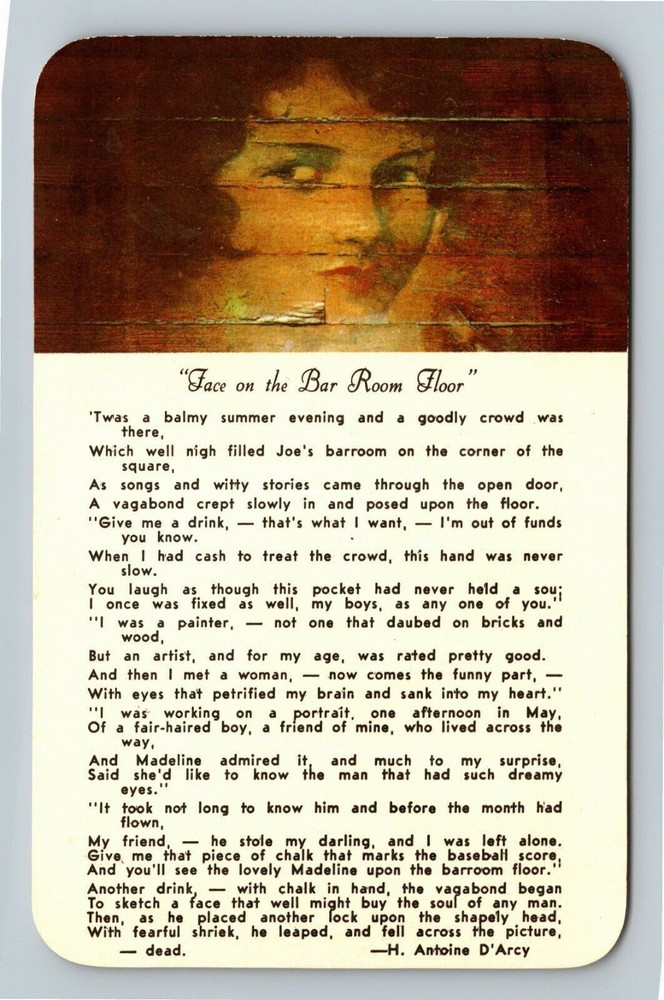 Central City CO-Colorado Face On The Bar Room Floor, Vintage Postcard