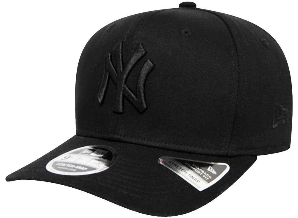 New Era New York Yankees Tonal Black Stretch Snapback Cap 9FIFTY 950 S M