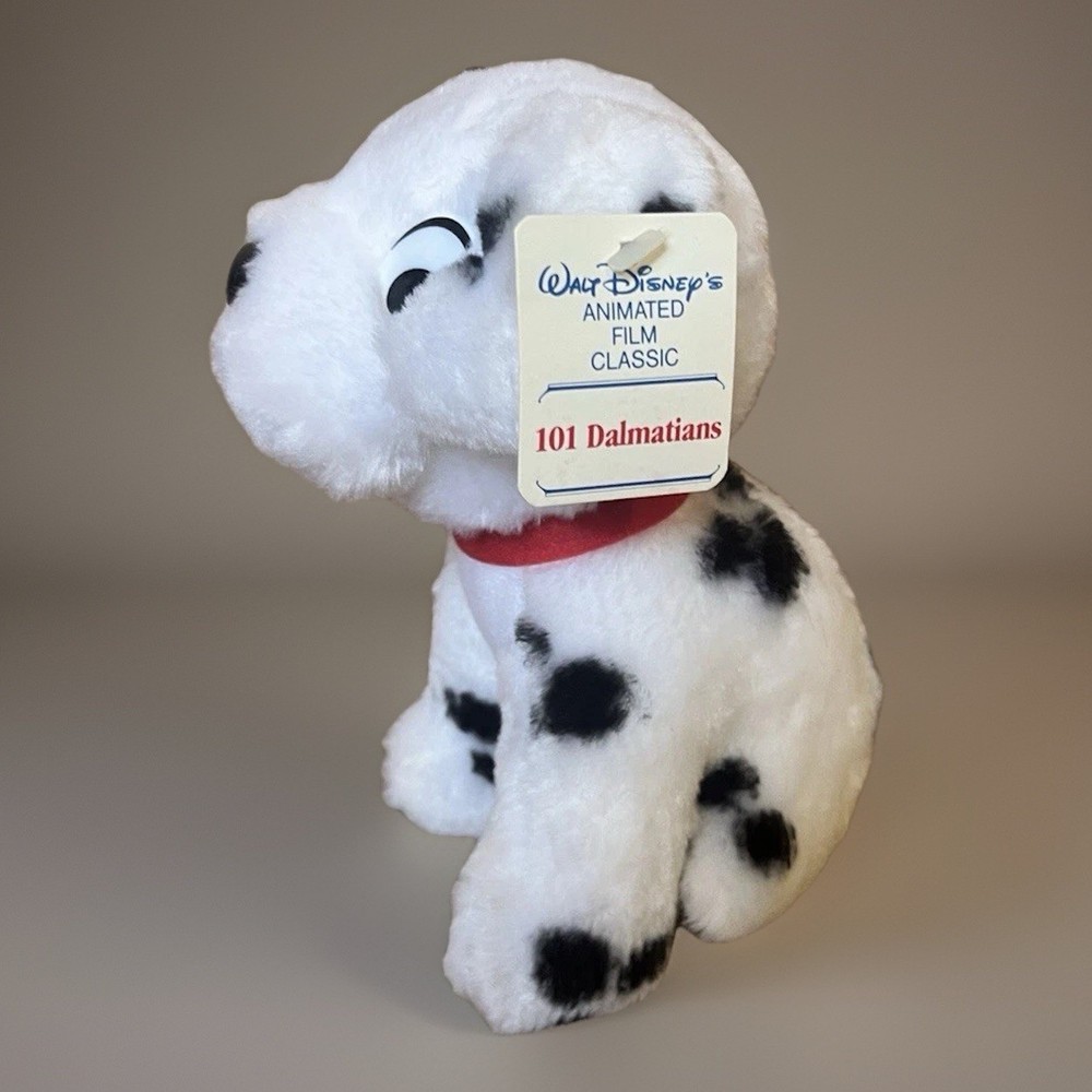 Vintage 101 Dalmatians Pup Patch Dog Plush Walt Disney Productions 6.5