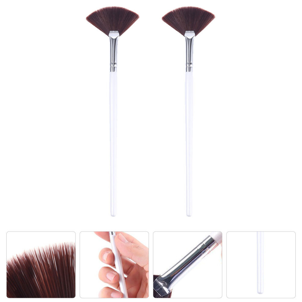2PC Makeup Brush & Mask Comb for Cream Application