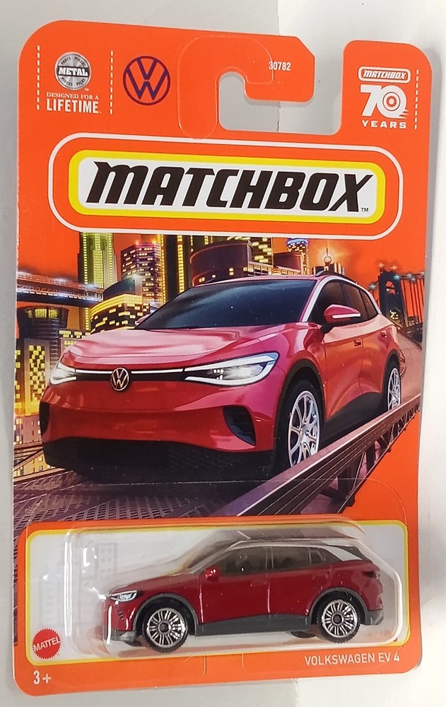 2023 Matchbox Basic Volkswagen EV 4 96/100 HKW61 Red 70th Anniversary