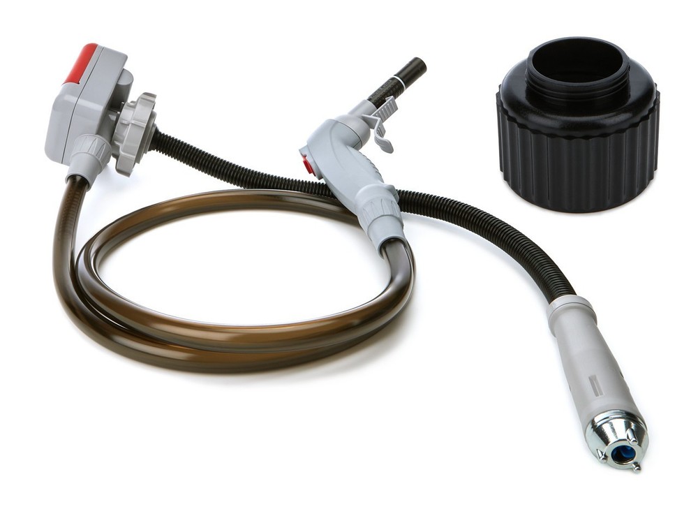 TRFA03-XL Battery Fuel Transfer Pump w/ Power Nozzle & Cap Adapter, 2.3 GPM
