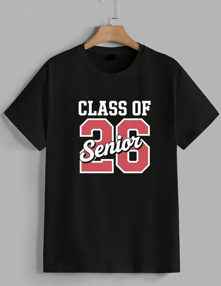 Class Of 2026 Senior T-Shirt Graduation Gift High School Varsity Graphic Unisex