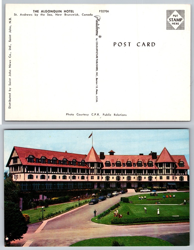 The Algonquin Hotel St Andrews New Brunswick Canada Postcard