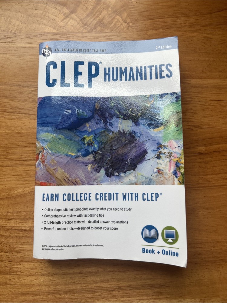CLEP Humanities 2nd Edition Study Guide Book (Published 2012)