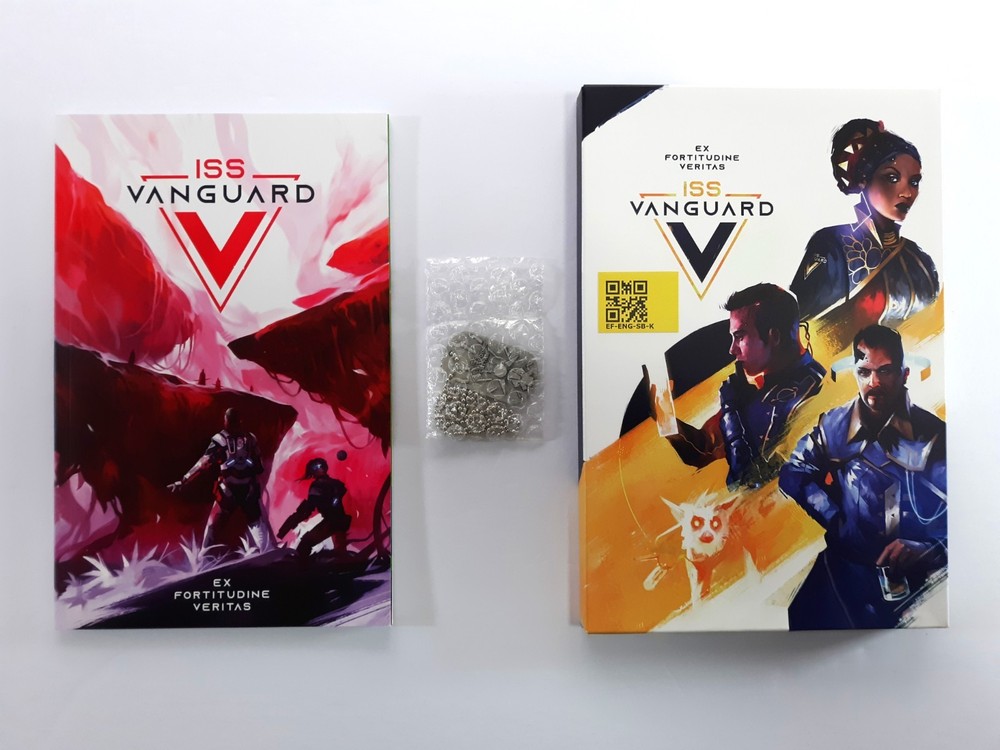 New ISS VANGUARD Ex Fortitudine Veritas PROMO SET w/ Metal Dog Tag Awaken Realms