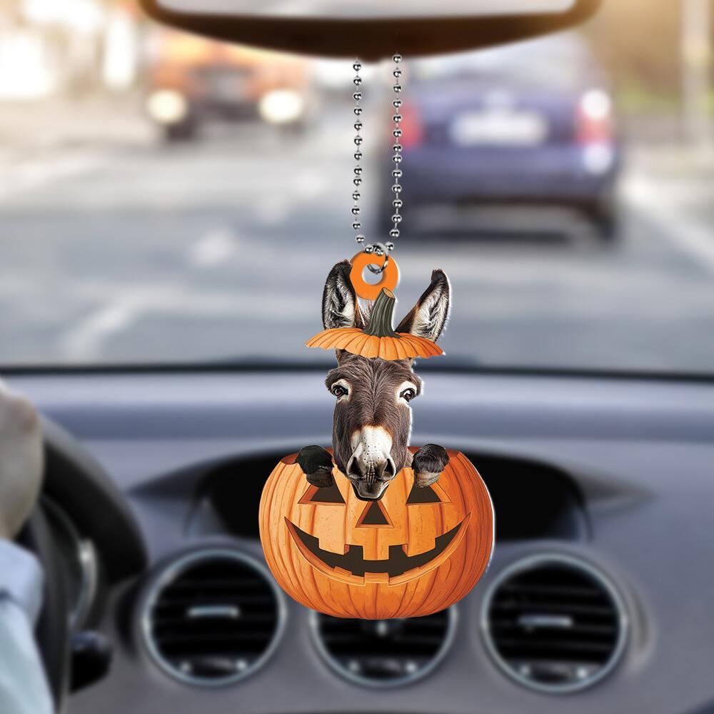 Burro Jack-o-lantern Halloween Adorno Burro Calabaza Navidad Adorno Regalo
