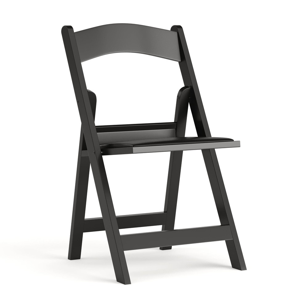 Flash Furniture Hercules Folding Chair - Black Resin – 800LB Weight Capacity