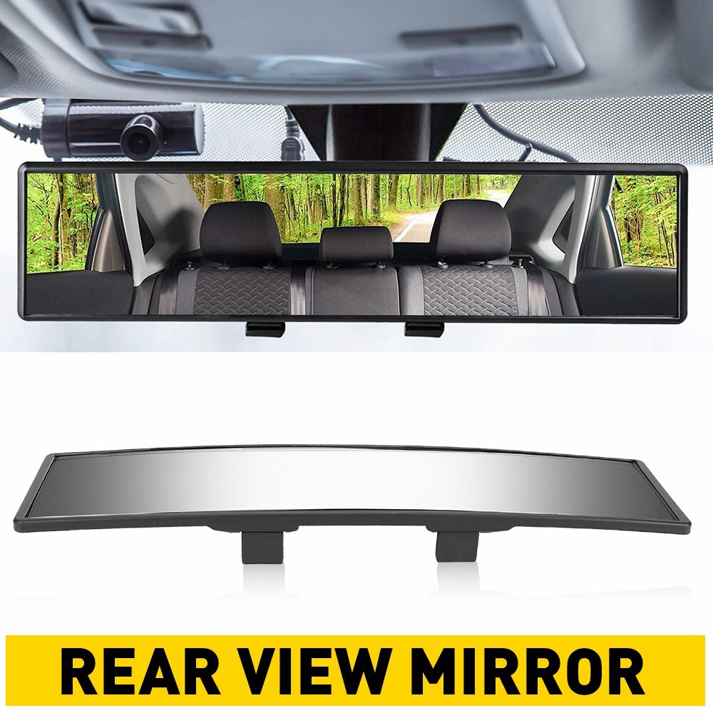 Car Interior Rear Mirror View Clear View Angle Wide Rear View Panoramic Mirror