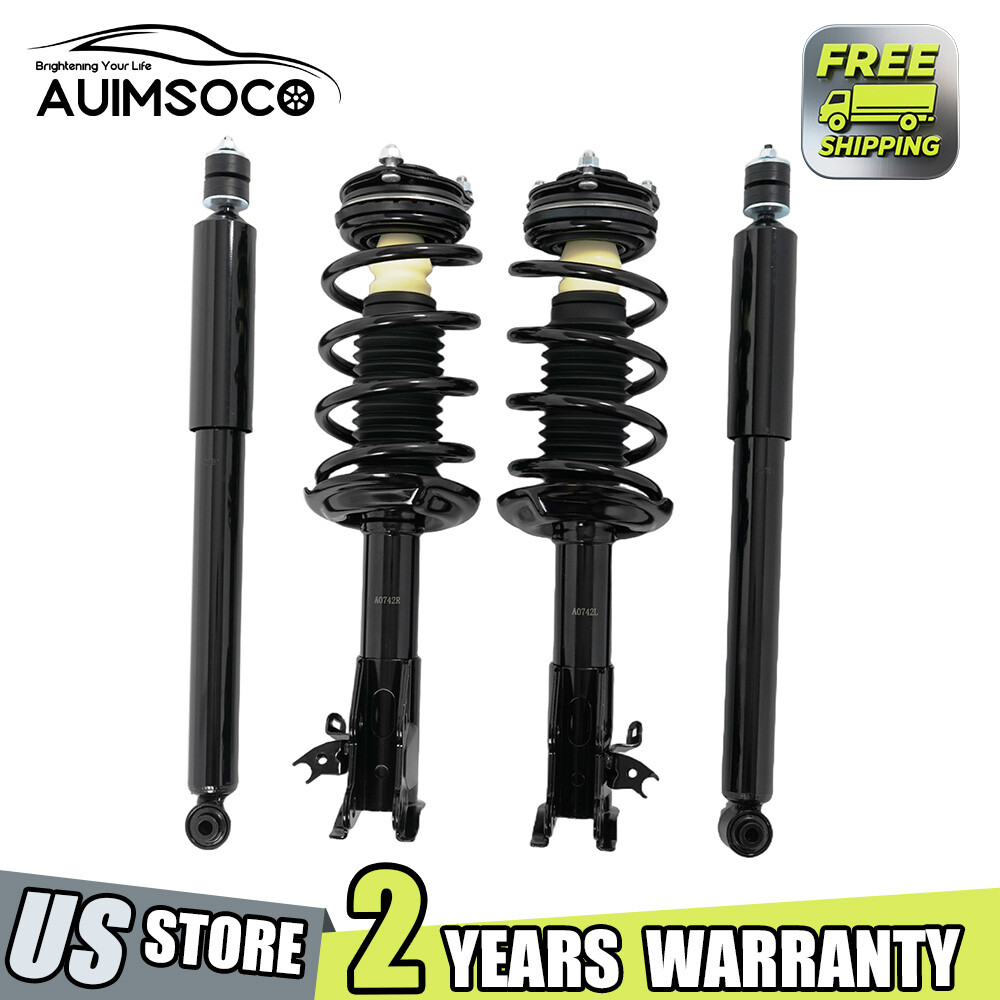 Front Complete Struts w/ Springs & Rear shocks For 2006-2011 Honda Civic Sedan