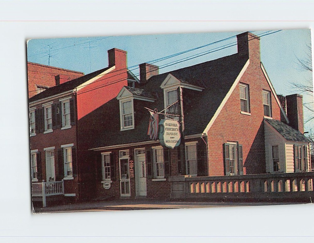 Postcard  Barbara Fritchie House Frederick Maryland USA