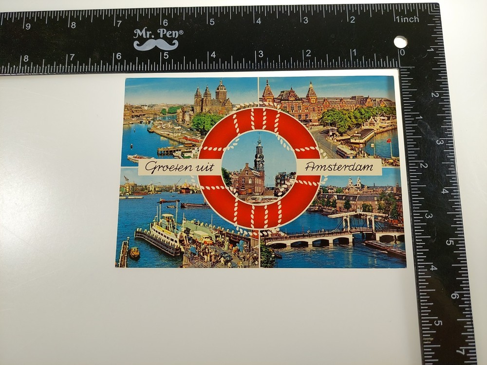 Postcard Multi-view Amsterdam Holland Netherlands  (D)