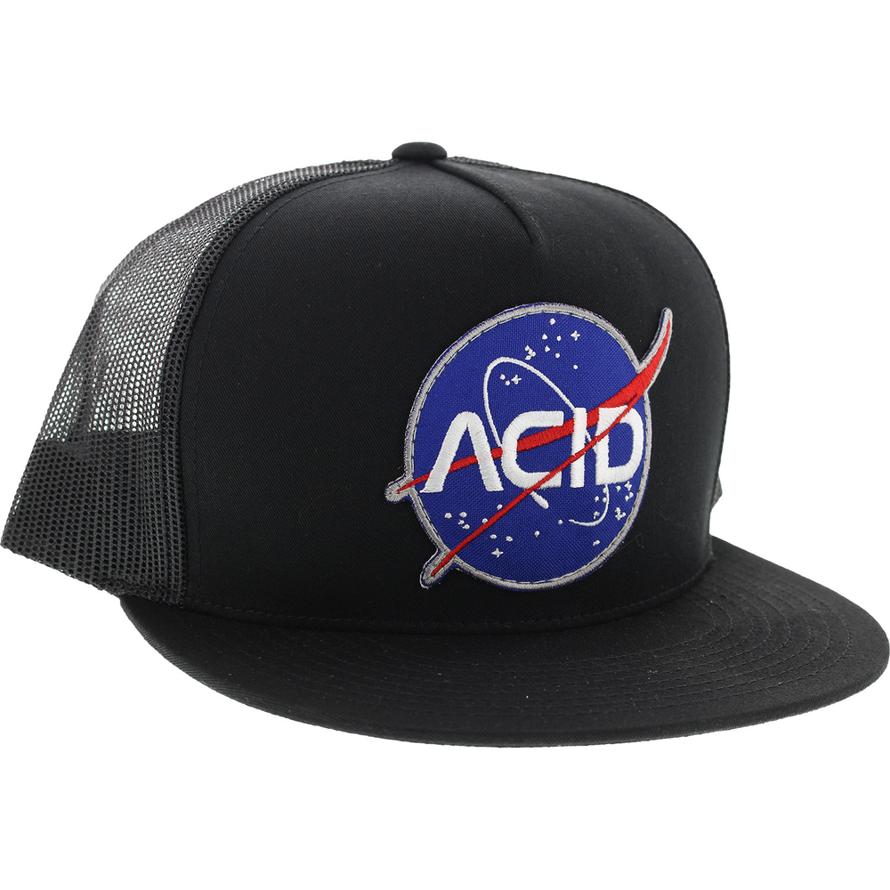 Black ACID Space Mesh Snapback Hat-image