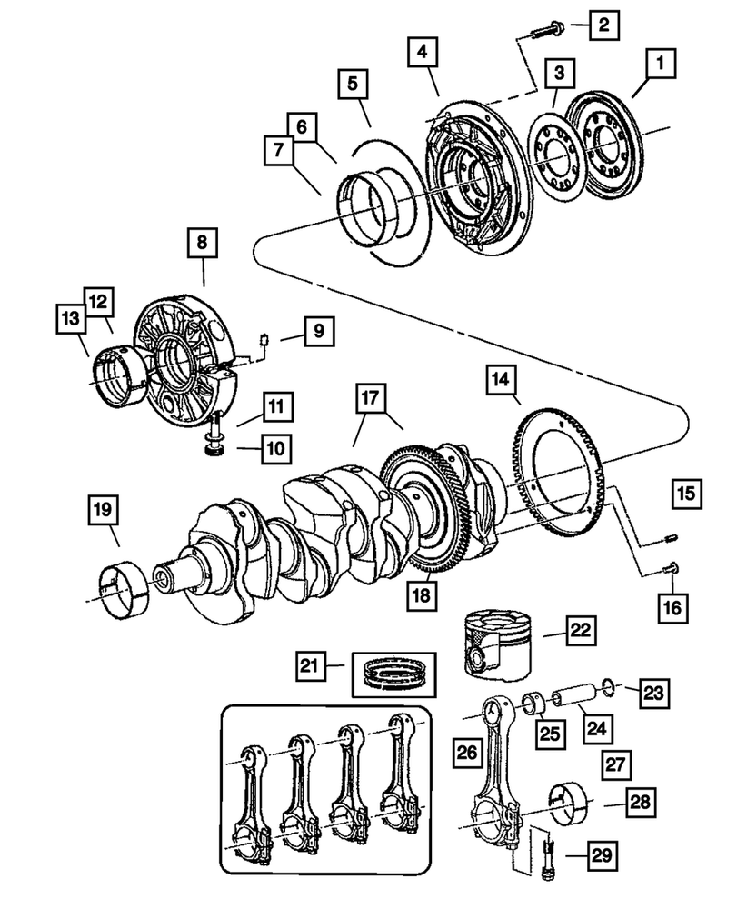 Genuine Mopar Crankshaft Oil Seal 5066756AA