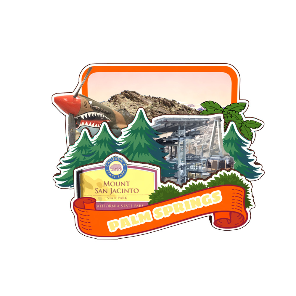 Palm Springs California USA Refrigerator magnet 3D travel souvenirs wood craft