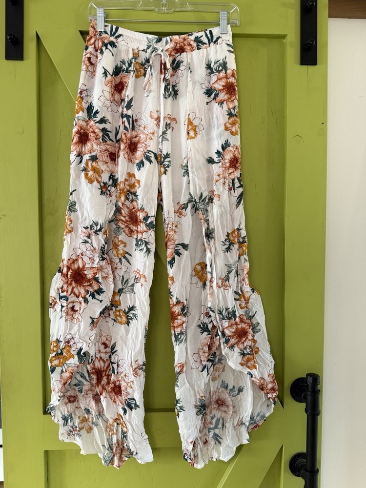 William B Floral Print Flow Pants Small NWT