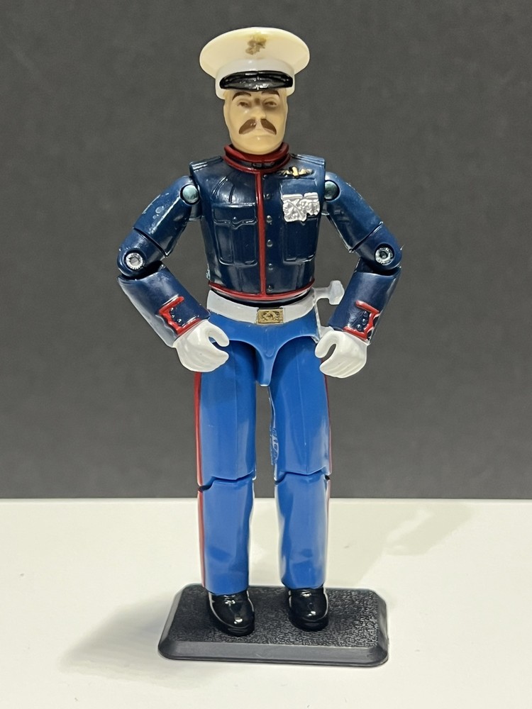 GI Joe Vintage 1987 Hasbro • Gung-Ho V2 Action Figure Marine Dress Blues • ARAH