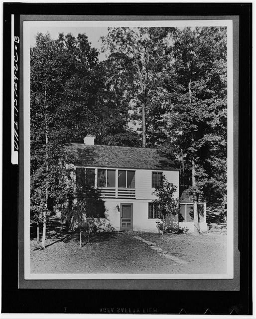 Photo:1940s Two Story House in Woods Exterior Photograph