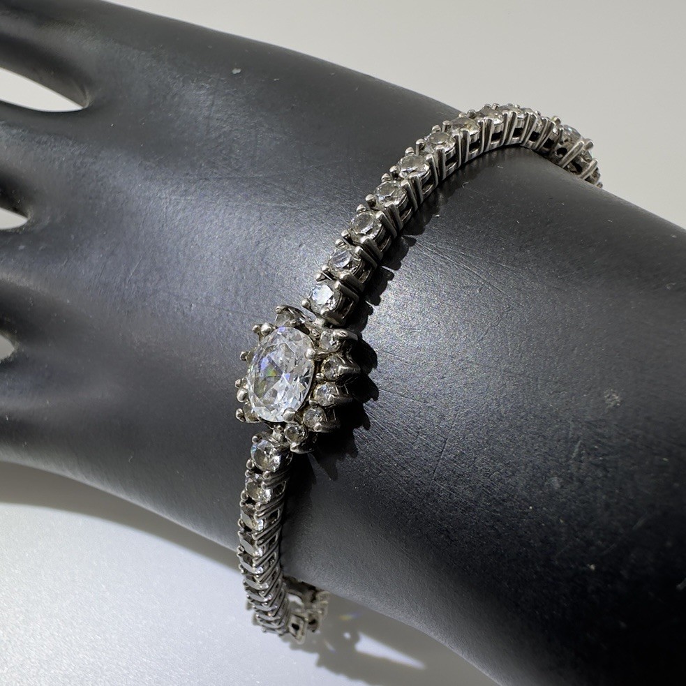 Sterling Silver 925 CZ Tennis Bracelet Size 7”-9” Prong Set