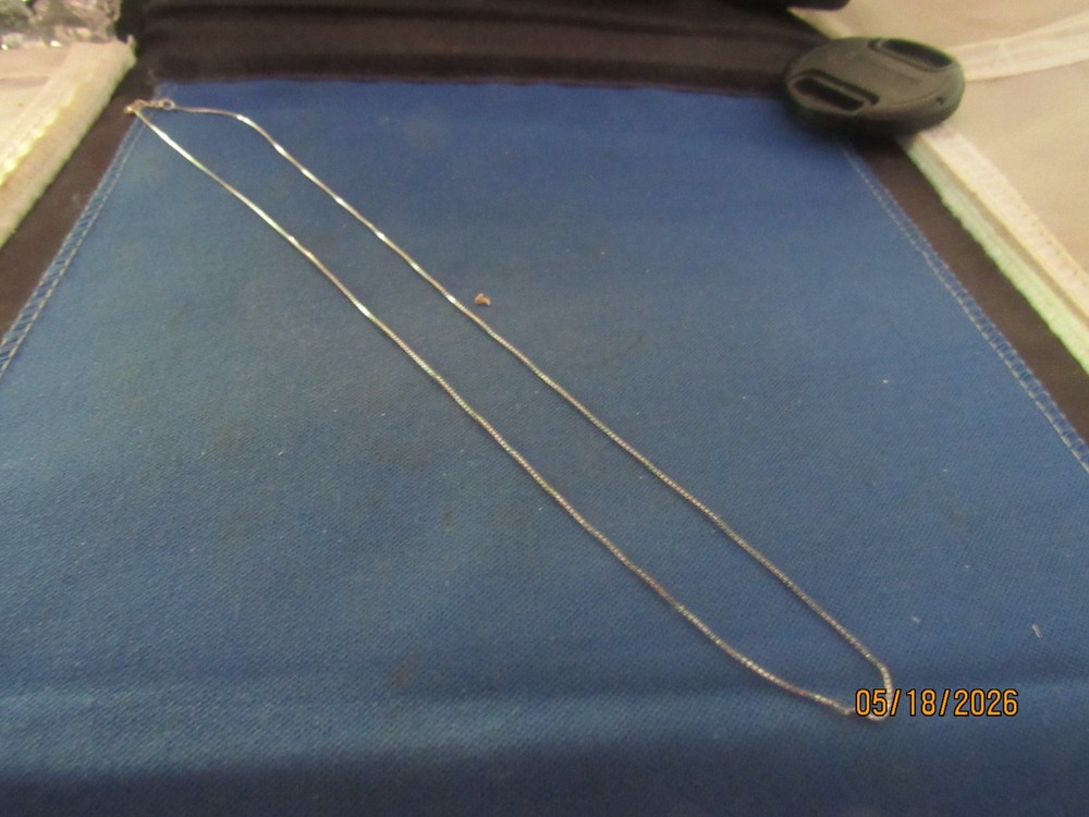 Vintage Sterling Silver Italy Chain Necklace 24