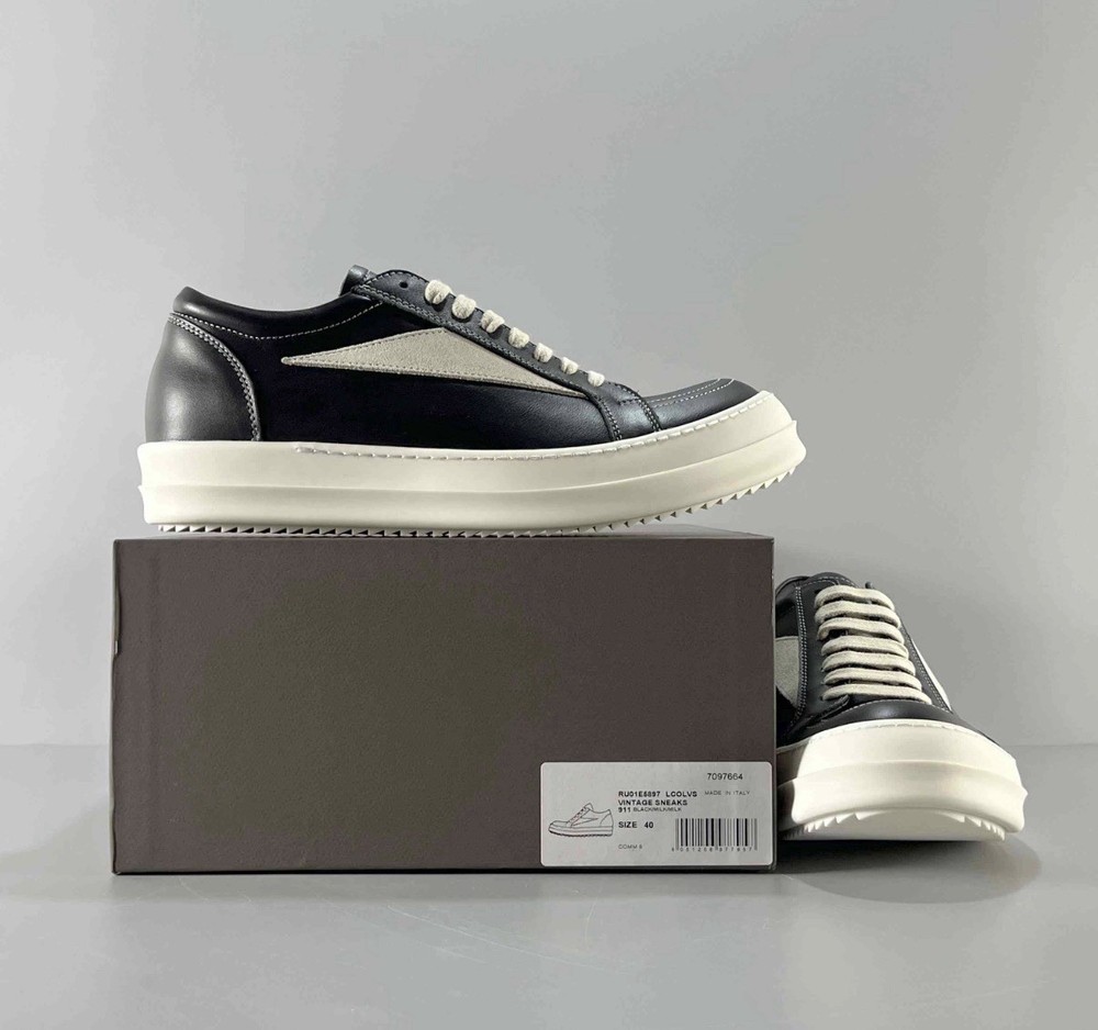 Rick Owen Men's Low Top Sneakers