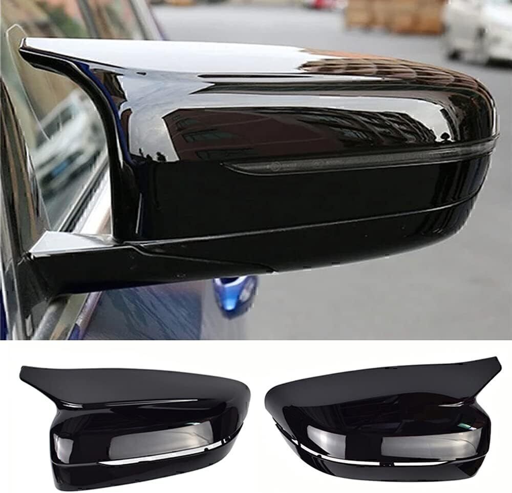 M Style Side Mirror Cover Caps For 17-22 BMW 3 Series G20 G30 Glossy Black Color
