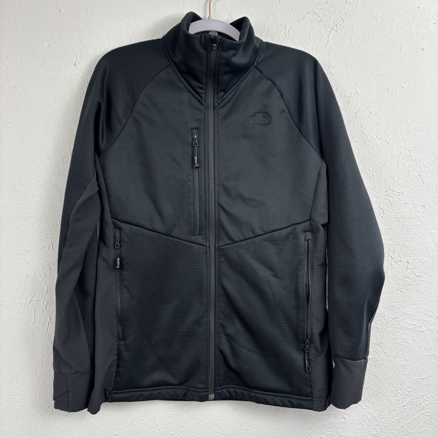 THE NORTH FACE Softshell Full-Zip Jacket Womens Medium Black Windbreaker