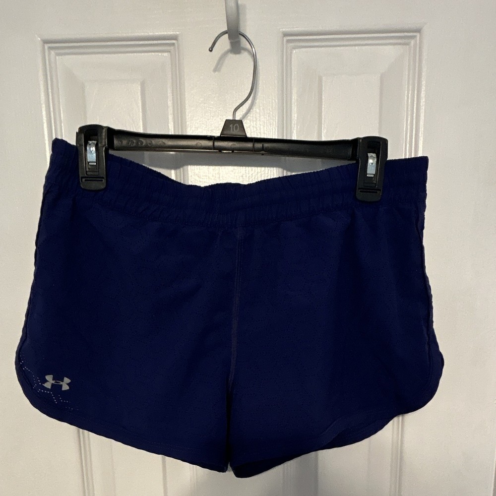 Under Armour Women's Purple Athletic Activewear Short Elastic Waist Gym Training