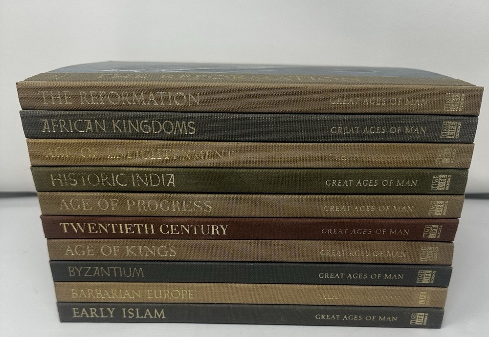 Vintage Set 10 Books, Time-Life GREAT AGES OF MAN, Hardcover, Illustrated.