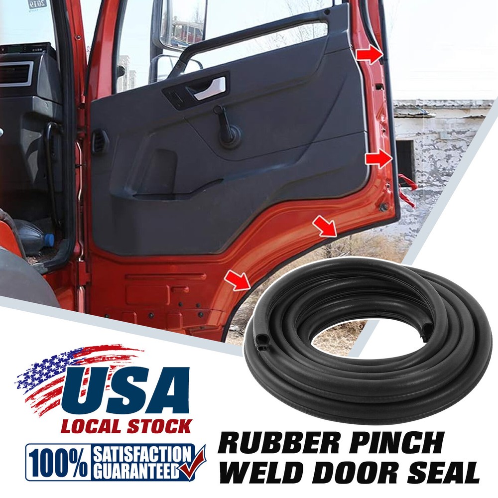 12M Rubber Seal Edge Trim Black Pinch Weld Molding Strip TRUNK LID Protect BLACK