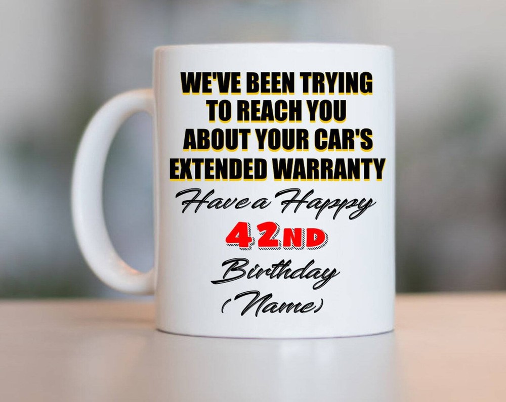 42nd Birthday Gift For Women And Men 42nd Birthday Mug 42 Year Old Birthday