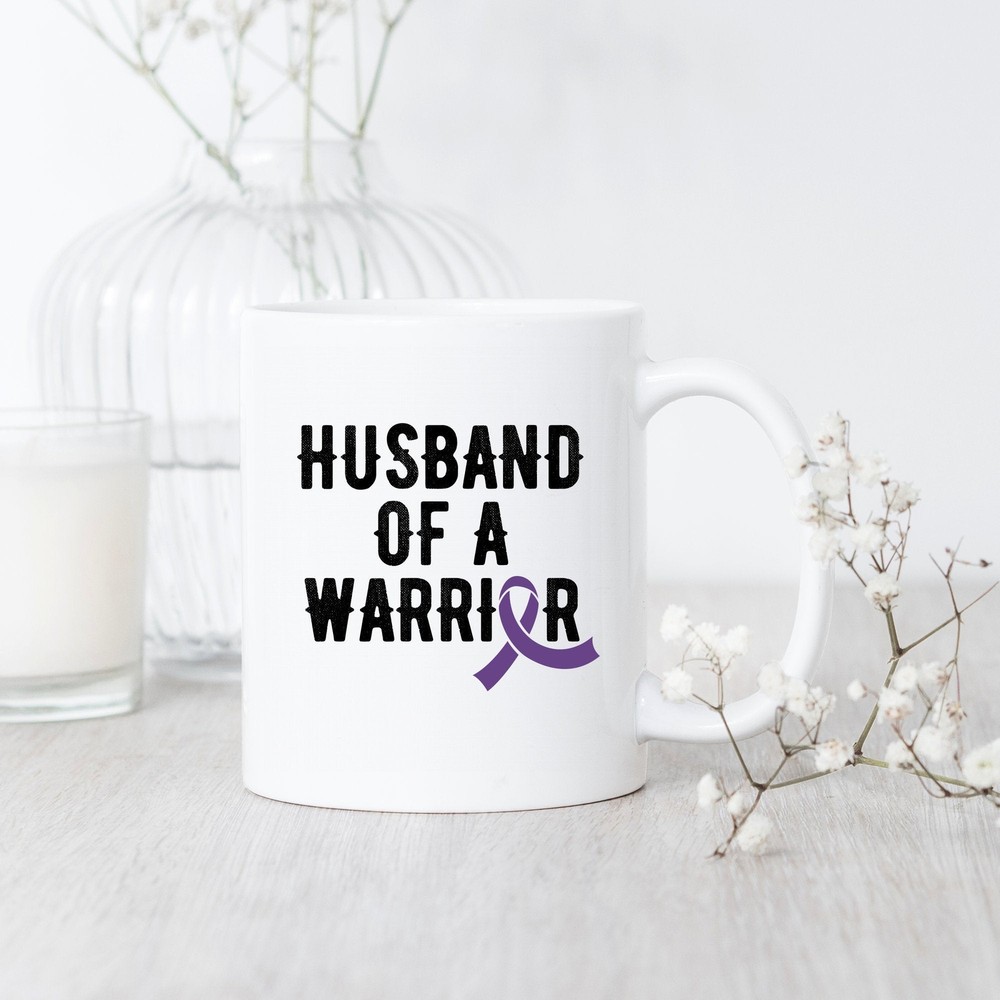 Pancreatic Cancer Warrior Husband Mug Pancreatic Cancer Survivor Pancreatic