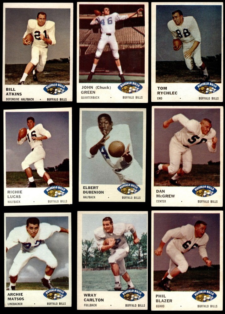 1961 Fleer Buffalo Bills Team Set 4.5 - VG/EX+ 6920141