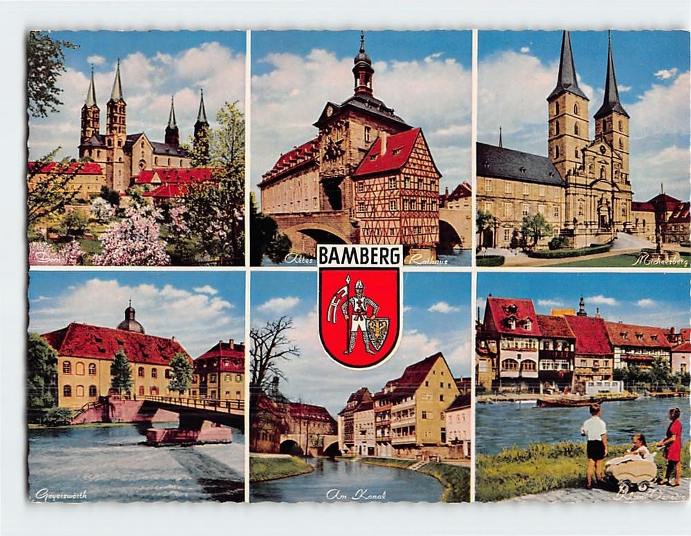 Postcard Scenes & Views Bamberg Germany