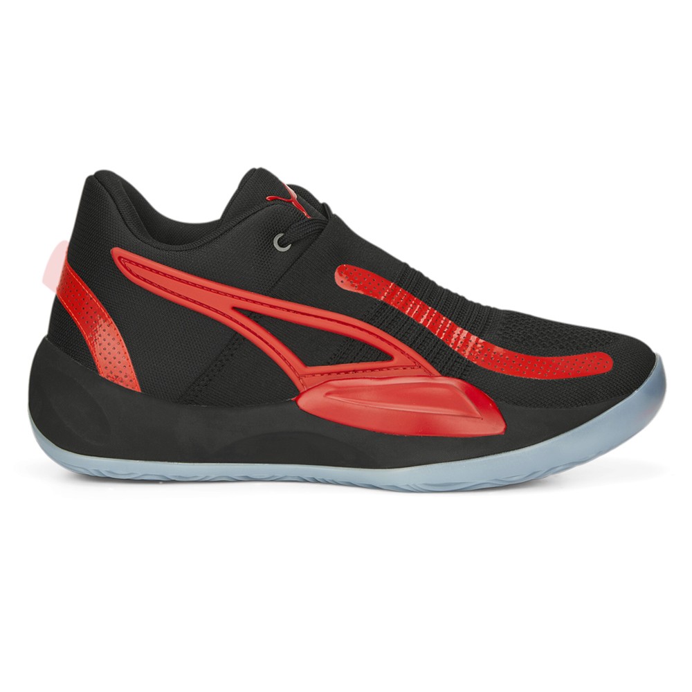 PUMA Rise Nitro Basketball  Mens Black Sneakers Athletic Shoes 37701212