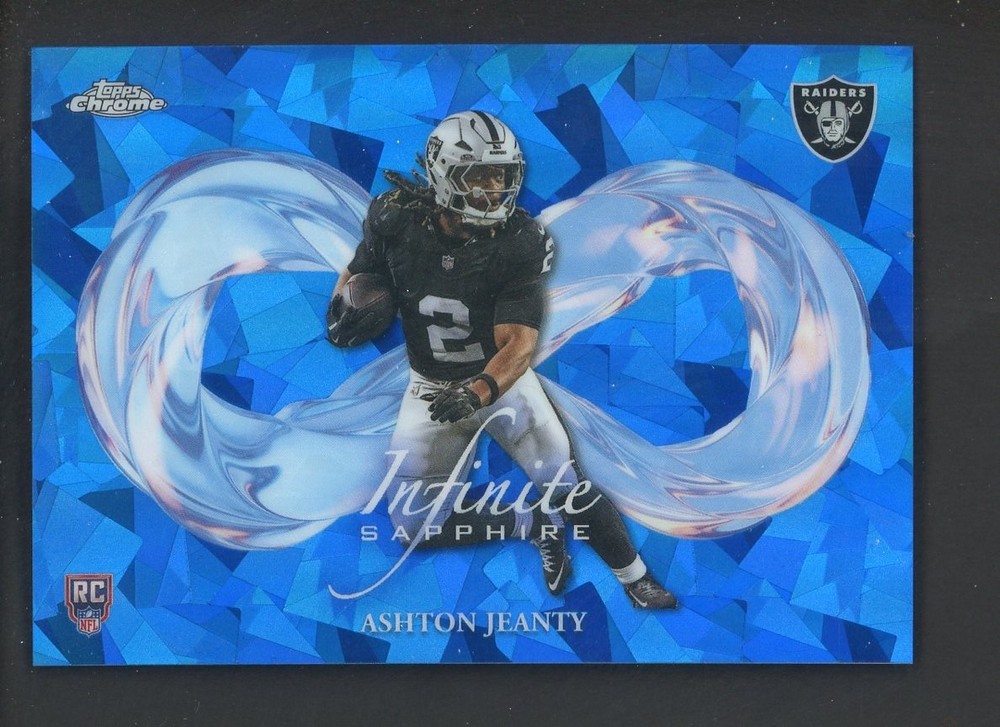 2025 Topps Chrome Sapphire Selection Ashton Jeanty Raiders RC Rookie SSPPROBSTEIN is actively accepting consignments !!