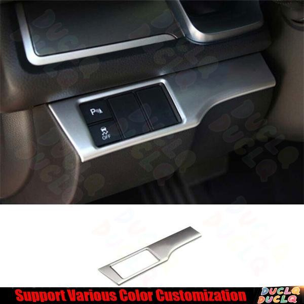 Headlight Switch Function Frame Trim For Honda 10th Civic 2016-2021 Matte Silver