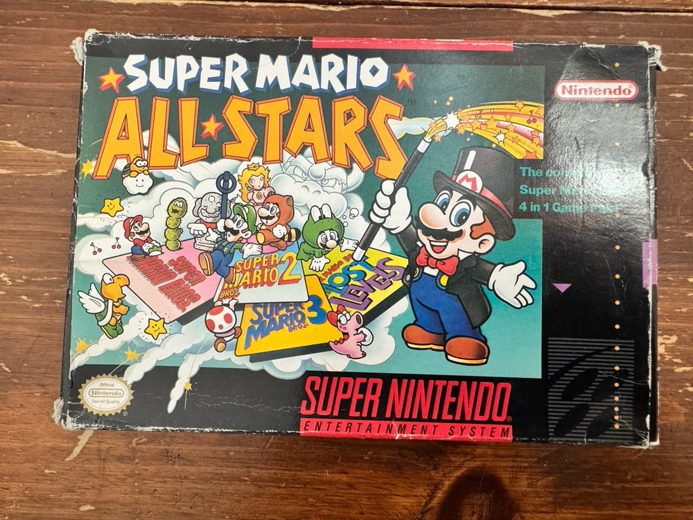 Super Mario All-Stars SNES Super Nintendo (CIB - Complete In Box) Authentic