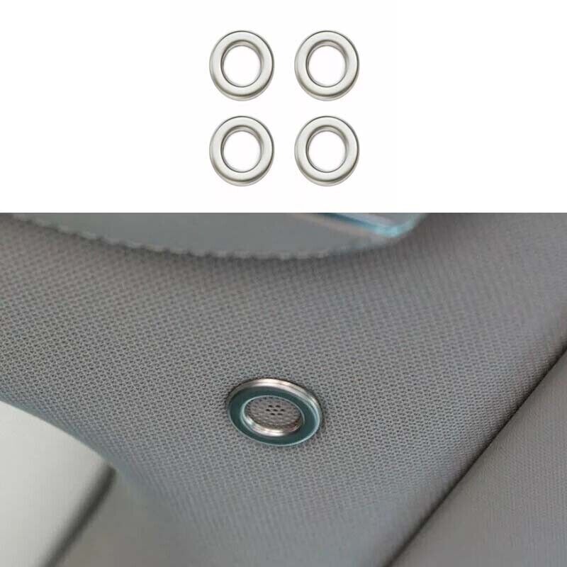 Cover Trim Roof Microphone Frame 4PCS Silver Titanium For Benz GLE GLS 2020~2022