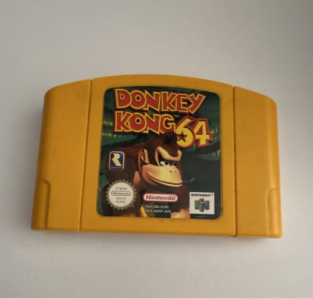 Nintendo Nintendo 64 Donkey Kong 64 N64 Game Cartridge Yellow