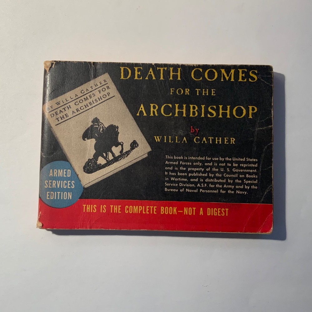Death Comes For The Archbishop by Willa Cather 1943 Armed Services Edition D-97