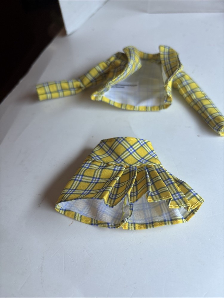 Barbie Clueless Cher Plaid Jacket And Skirt For Doll New
