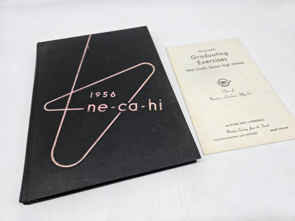 vintage 1956 YEARBOOK annual NEW CASTLE HIGH SCHOOL new castle pa • NE CA HI