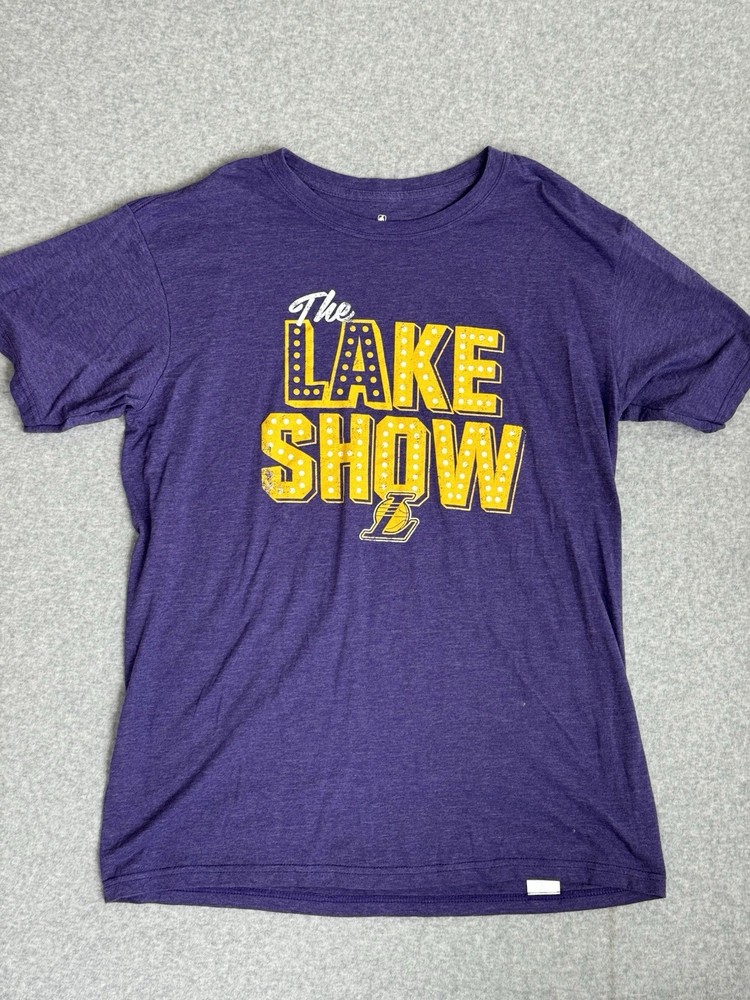 Los Angeles Lakers T-Shirt LeBron James ‘The Lake Show’ Fanatics NBA Men’s Large