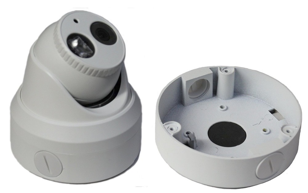 Hikvision-Compatible Turret Camera Junction Box and Mounting Base Size 130  